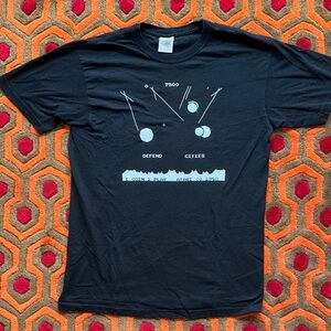MAKE OFFER! Men's Med. Black Graphic Tee t-shirt Missile Command Atari